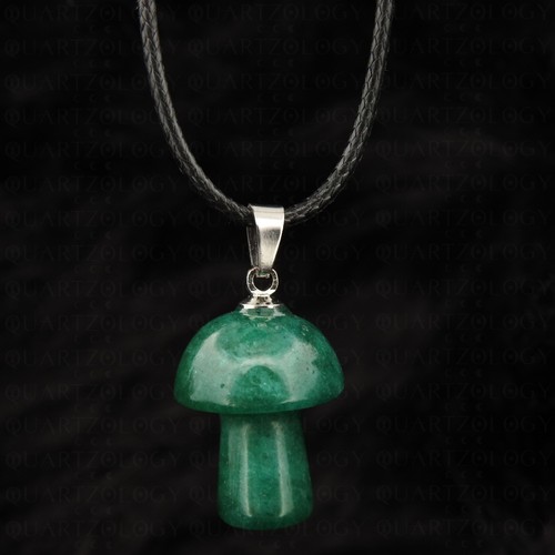 Mushroom necklace fungi green - necklace,