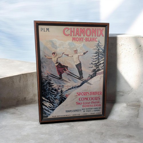 Vintage chamonix mont blanc - vintage,