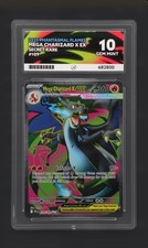 Mega Charizard X Ex, 109/094-Phantasmal Flames - ACE MINT 10 Perfect Subgrades 