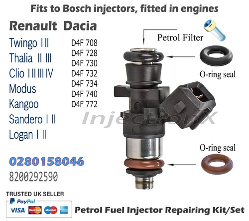 Fuel injector service kit - fuel,