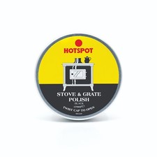 Hotspot Black Stove & Grate Polish Matt Finish, available in 75ml tube/170g tin