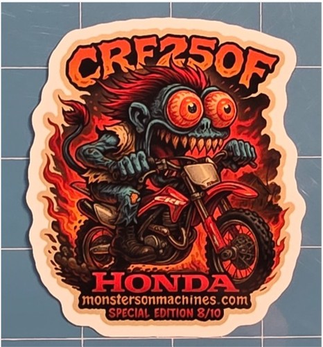 Honda crf250f 9x9cm durable - 9x9cm,