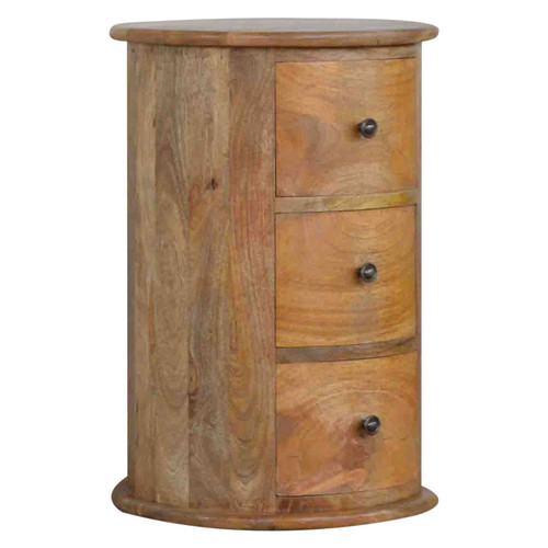 Drawer wood solid drum chest - drawer,