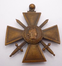 FRANCE / FRENCH WW1 CROIX DE GUERRE MEDAL 1914 - 1915