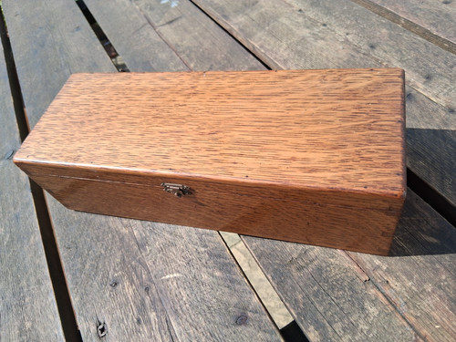 Vintage oak box nice - oak, colour
