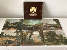 Vintage Set of 6 Clover Leaf Melamine Table Mats 24 x 19cm Constable - Boxed