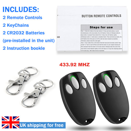 Pack remotes for chamberlain - 2-pack,