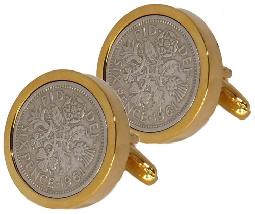 1961 sixpence coins set - sixpence,