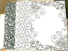 6 X A4 CARD * BLACK / WHITE  * 2 Of EACH DESIGN * 280 Gsm * KANBAN * C