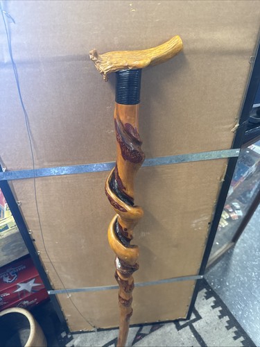 Twisted wood deer - wood, antler