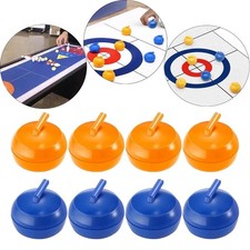 2 in 1 Giant Curling and Shuffleboard Game 143 CM Family Table Top Kids Puck UK