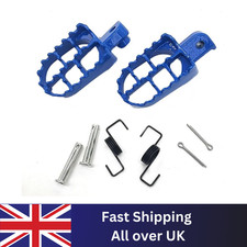 BLUE ALUMINIUM PIT BIKE FOOTPEGS fits 50cc 110cc 125cc PITBIKES