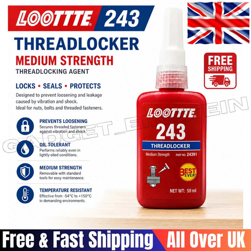 Loctite 243 thread lock 50ml - loctite,