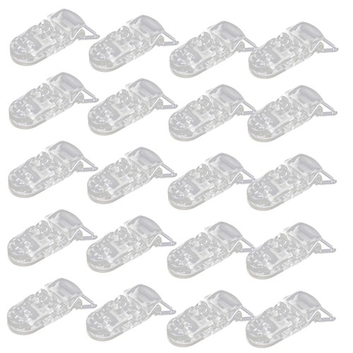 Plastic pacifier clip - of,