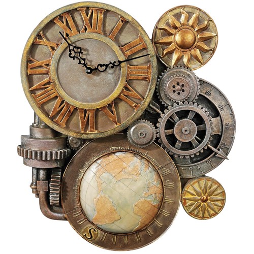 Vintage industrial clock - vintage,