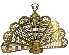 MCM Brass Peacock Fan