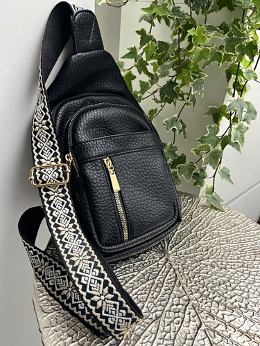 Black faux leather - black, faux-leather