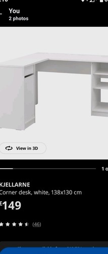 Ikea kjellarne corner desk - ikea,