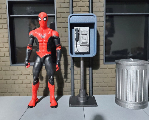 Scale phone booth - 1/12,