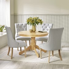 Bude 106cm round wooden - 106cm, dining