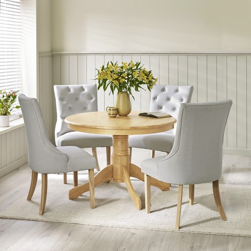Bude 106cm round wooden dining - bude,