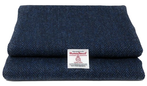 Harris tweed blue and - blue,