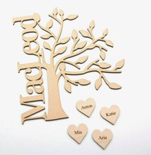 Wooden family tree with - tree,