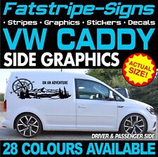 to fit VW CADDY COMPASS MOUNTAINS GRAPHICS STICKERS DECALS CAMPERVAN DAY VAN