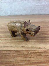Small wooden carved - carved, 1.5"