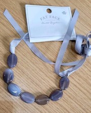 Fat Face Stone & Bow Necklace