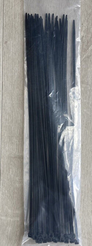 Black plastic cable - 25, ties