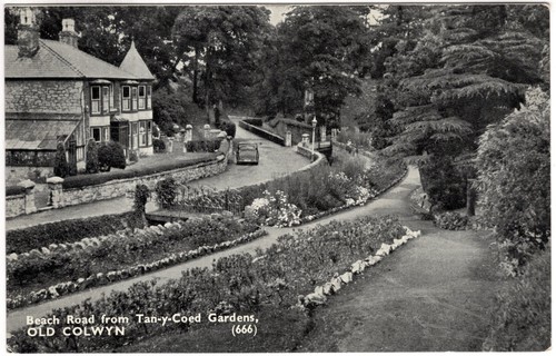 Old colwyn beach from - beach,