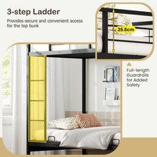 GAINOOM Twin Over Futon Bunk