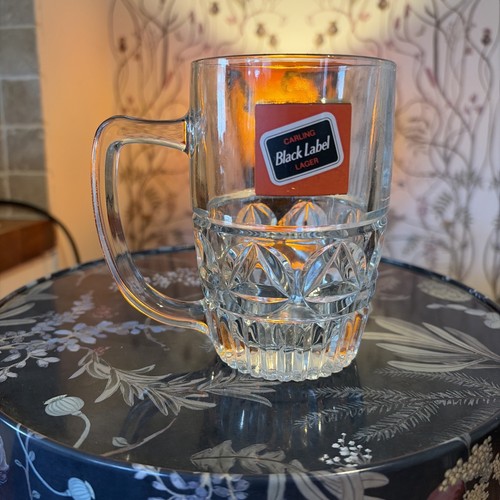 Carling black label lager - label, half