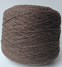 Dark Brown Knitting Wool Cone