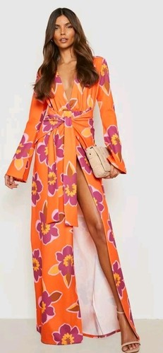New boohoo orange - , floral