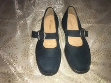 SALAMANDER LADIES BLACK SUEDE STRAP OVER SHOES SIZE 4 BNWOT