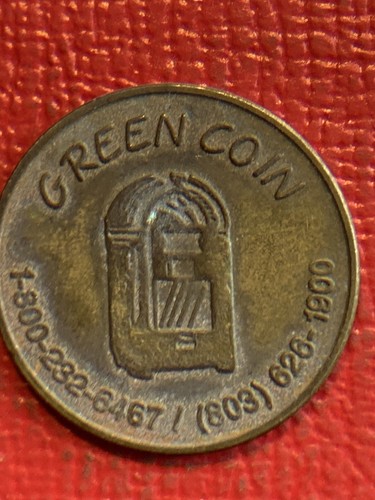 Vintage green coin - vintage,