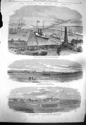 Old antique print - 1861, prince