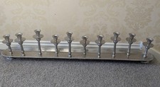 Bents Candleabra Silver Colour 10 Candle Holder Table Centrepiece