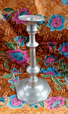 Vintage pewter candlestick