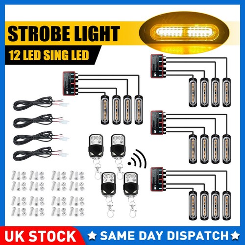 12led amber recovery strobe - 12led,