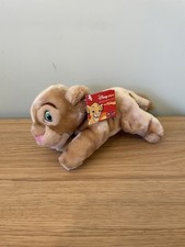 NEW WITH TAGS Disney Store 8” Nala The Lion King Plush Beanie Soft Cuddly Toy