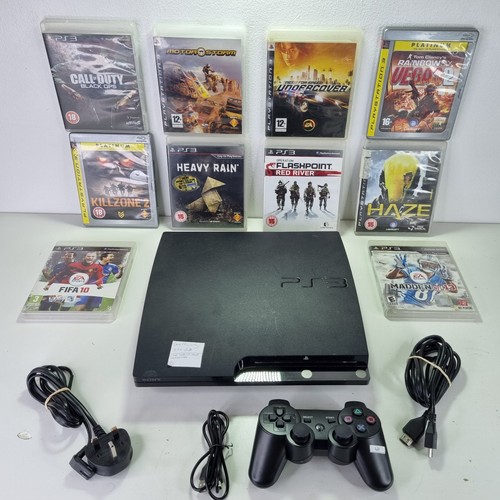 Ps3 slim console - console, +10