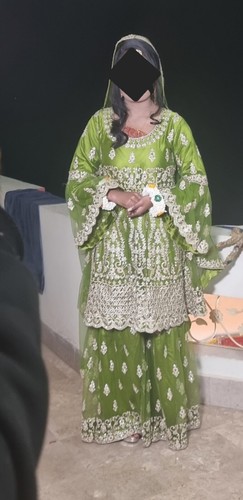 Beautiful green embroidered - green,