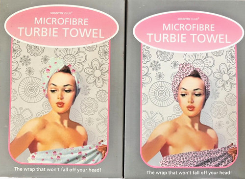 Hair towel wrap print - ,