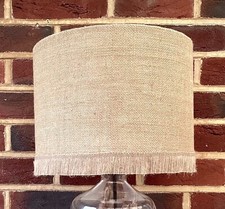 Hessian lampshade Gold sparkle