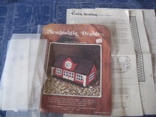 Plastic Canvas "Train Station" Kit by Newstalgia Design - as illustrated