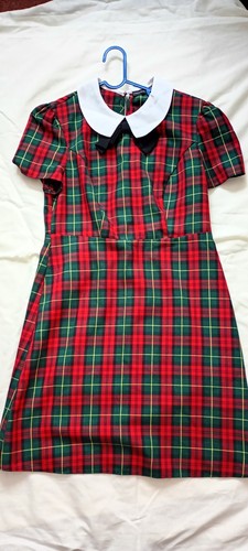 Primark red green tartan dress - primark,