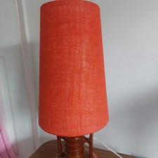 30cm High West German Lampshade Retro Vintage 60s 70s fat lava orange retro  